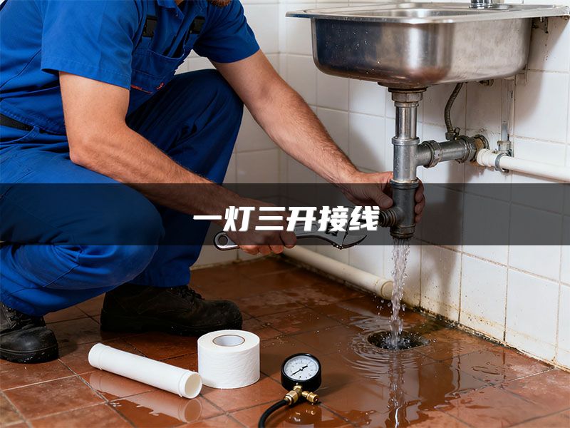 一灯三开接线