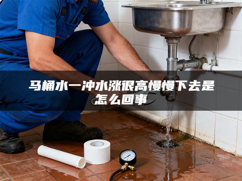 马桶水一冲水涨很高慢慢下去是怎么回事