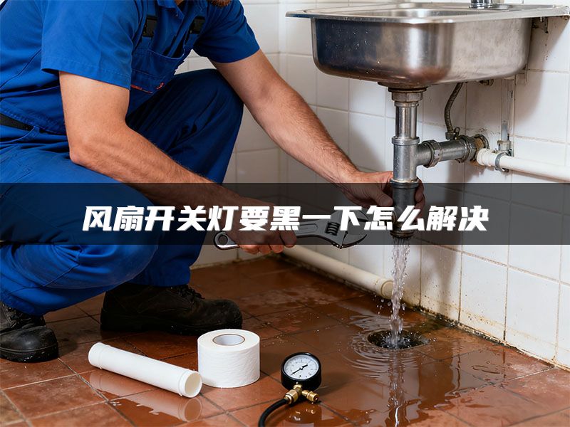 风扇开关灯要黑一下怎么解决