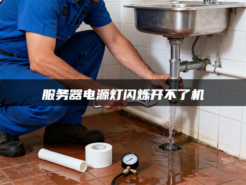 服务器电源灯闪烁开不了机