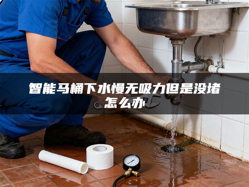智能马桶下水慢无吸力但是没堵怎么办