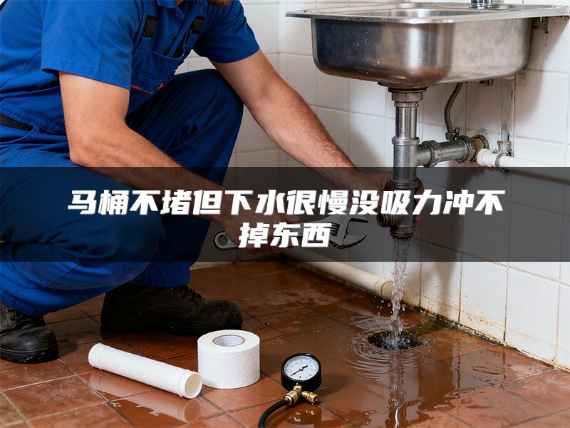 马桶不堵但下水很慢没吸力冲不掉东西