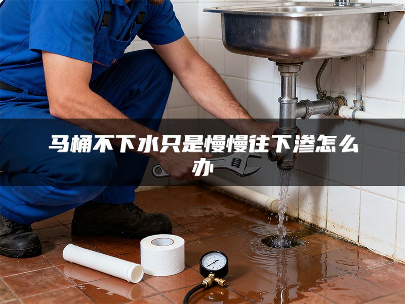 马桶不下水只是慢慢往下渗怎么办