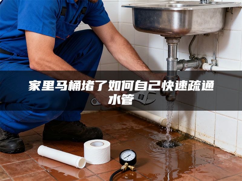 家里马桶堵了如何自己快速疏通水管