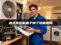 老式洗衣机盖子掉了还能用吗