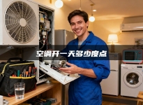 空调开一天多少度点